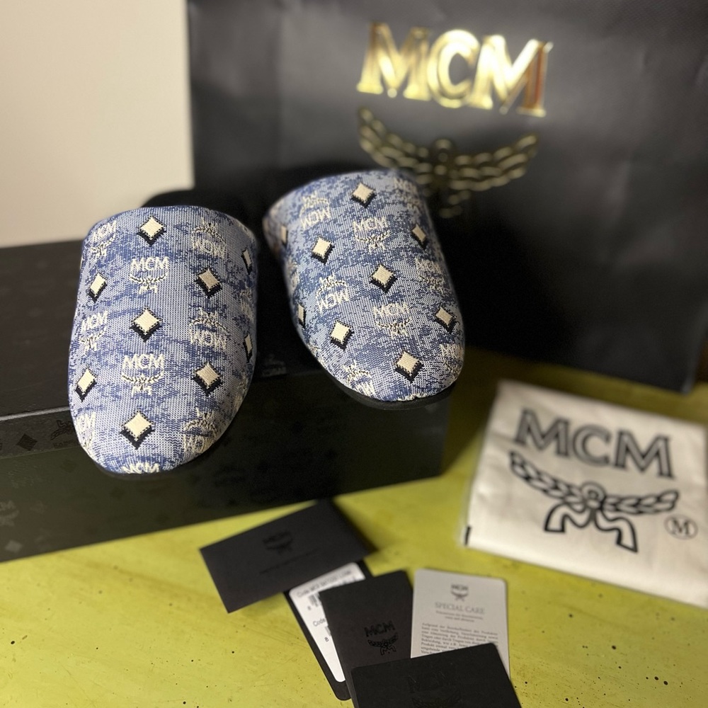 MCM
Vintage Monogram Slippers NWT UNISEX